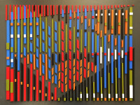Sol Guillon, Órgano, técnica mixta sobre madera aglomerada, 62 x 80 cm., 2020